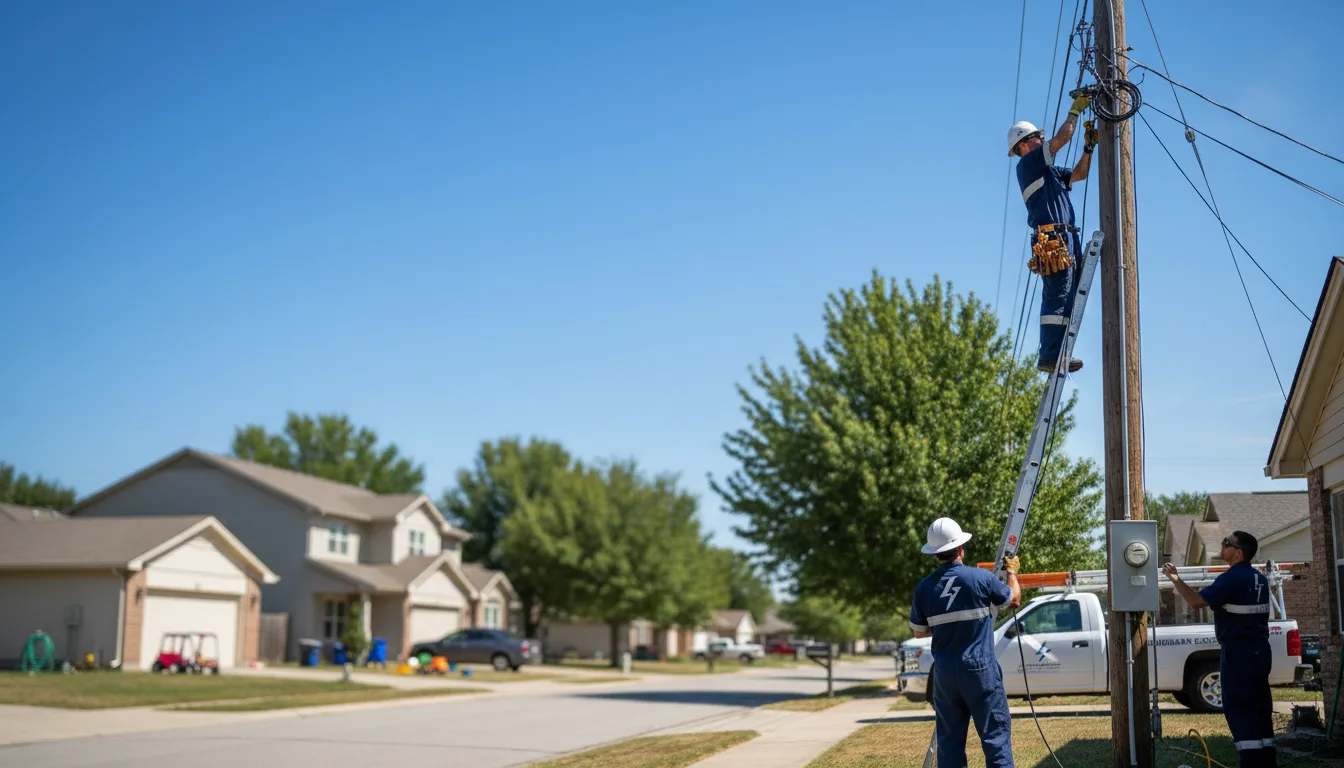 Residential electrician providing installation services in Meriden, WY